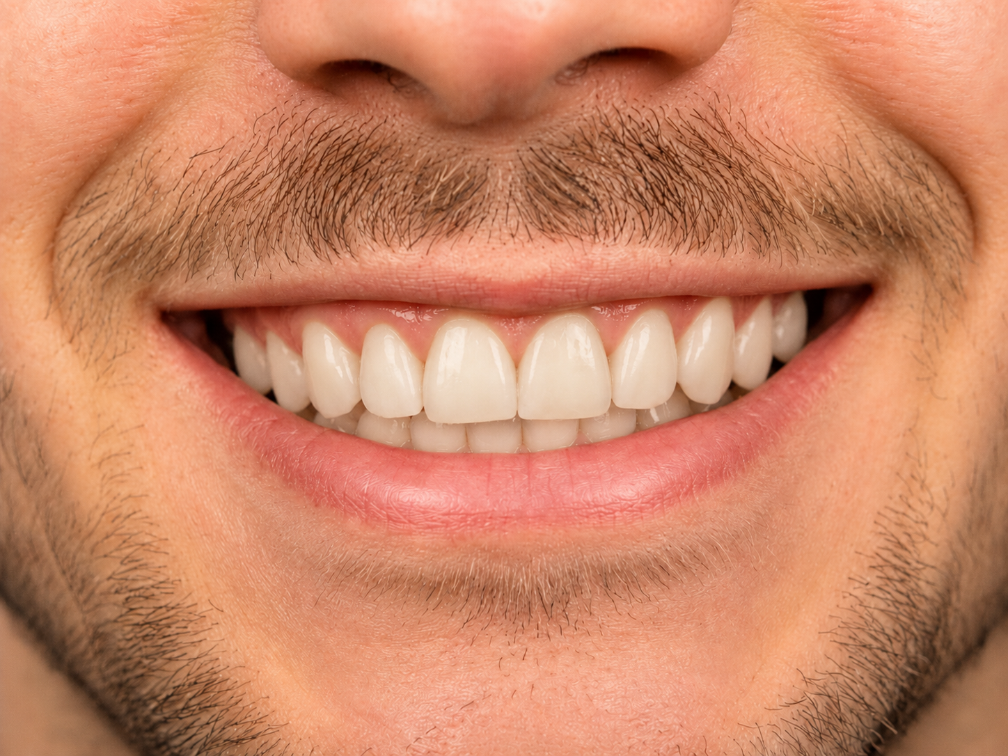 After restorative dental treatment showing natural-looking restored teeth with improved smile appearance